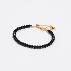 Bransoletka kryształki i łańcuszki czarna BIMBA Y LOLA