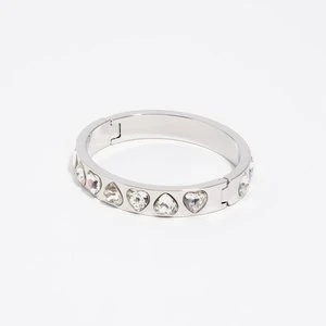 Bransoletka kryształki serce srebrna BIMBA Y LOLA