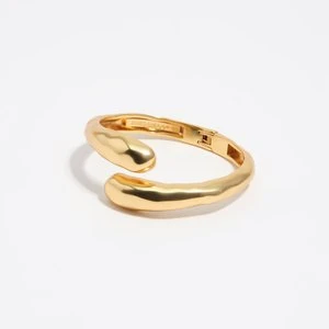 Bransoletka krzyżowana faktura złota matowa BIMBA Y LOLA