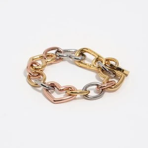 Bransoletka łańcuszek serce trzykolorowa BIMBA Y LOLA