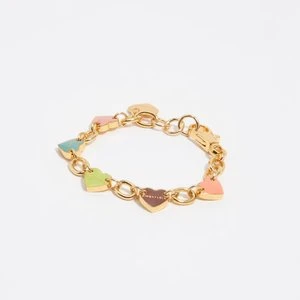 Bransoletka łańcuszek złota logo serce BIMBA Y LOLA