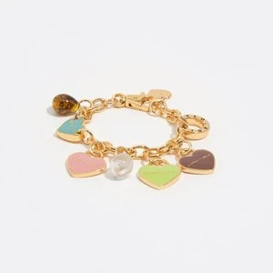 Bransoletka łańcuszek złota logo serce BIMBA Y LOLA