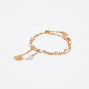 Bransoletka łańcuszki słońce i księżyc masa perłowa BIMBA Y LOLA