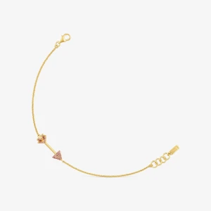 Bransoletka Łańcuszkowa Ze Srebra Pokrytego 18-Karatowym Złotem Z Rodolitami Tous Flechazo - Tous