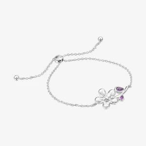 Bransoletka Łańcuszkowa Ze Srebra Z Ametystem Daisy - Tous