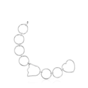 Bransoletka Łańcuszkowa Ze Srebra Z Motywami Tous Straight - Tous Rozmiar