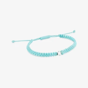 Bransoletka Łańcuszkowa Ze Srebra Z Turkusowego Nylonu Z Gwiazdką Tous Motifs - Tous