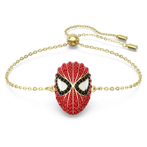 Bransoletka Marvel Spider-Man, Czerwona, Powłoka w odcieniu złota Swarovski