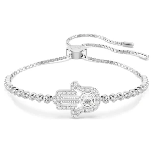 Bransoletka Matrix, Dłoń, Biała, Powłoka z rodu Swarovski