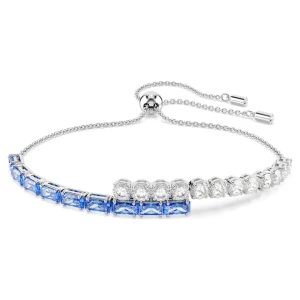 Bransoletka Matrix, Szlify różnorodne, Niebieska, Powłoka z rodu Swarovski