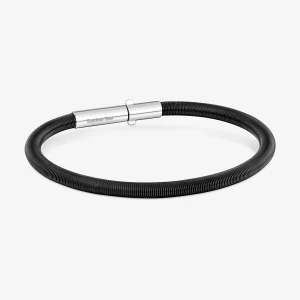 Bransoletka Mesh Tube 17,5 Cm Z Czarnej Stali Ip - Tous Rozmiar