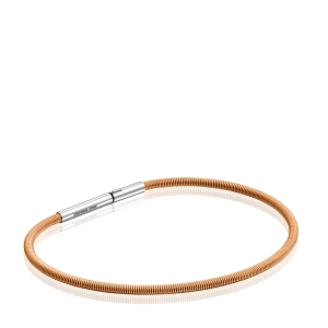 Bransoletka Mesh Tube 17 Cm Z Pomarańczowy Stali Ip - Tous Rozmiar