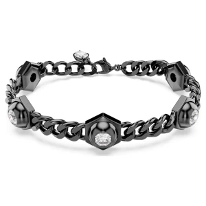 Bransoletka Numina, Szlif okrągły, Czarna, Powłoka z rutenu Swarovski