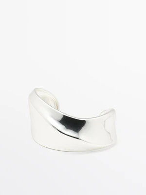 Bransoletka O Falistej Formie - Srebrny - Massimo Dutti - Female