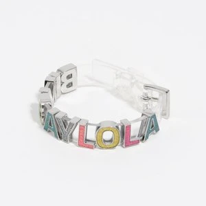 Bransoletka pasek logo brokat wielobarwna BIMBA Y LOLA