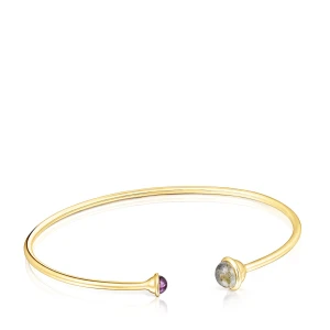 Bransoletka Plump Wykonana Ze Srebra Vermeil Z Kamieniami Szlachetnymi - Tous Rozmiar