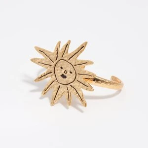 Bransoletka słońce faktura szczotkowane złoto BIMBA Y LOLA