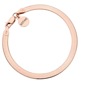 Bransoletka snake z różowego złota : Długość - 18cm SOTHO