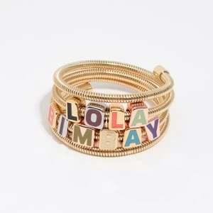 Bransoletka spirala logo kostki do gry wielobarwna BIMBA Y LOLA