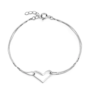 Bransoletka srebrna - Hearts Hearts - Biżuteria YES