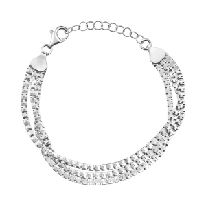 Bransoletka srebrna - Simple Simple - Biżuteria YES