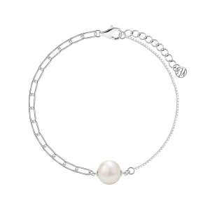 Bransoletka srebrna z perłą - Pearls Pearls - Biżuteria YES
