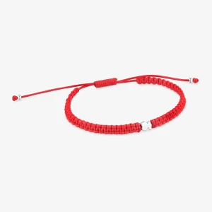 Bransoletka Srebrno-Czerwona Z Nylonu Tous Motifs - Tous