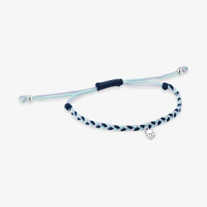 Bransoletka Srebrno-Niebieska Z Nylonu Z Misiem Tous Motifs - Tous