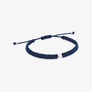 Bransoletka Srebrno-Zielona Z Nylonu Tous Motifs - Tous