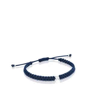 Bransoletka Srebrno-Zielona Z Nylonu Tous Motifs - Tous