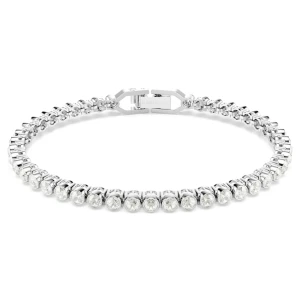 Bransoletka Tennis Imber Emily, Szlif okrągły, Szara, Powłoka z rodu Swarovski