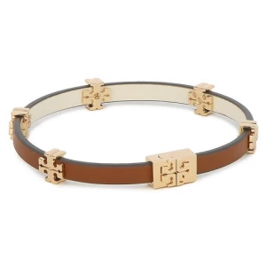 Bransoletka Tory Burch Eleanor Leather Bracelet 147235 Tory Gold / Cuoio 200