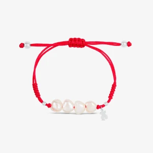 Bransoletka Tous Nudos Na Sznurku Z Perłami - Tous