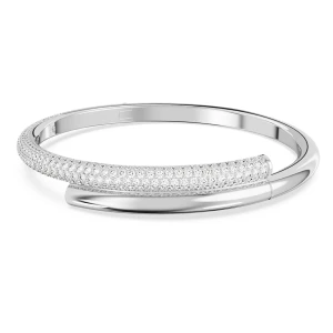 Zdjęcie produktu Bransoletka typu bangle Dextera, Zapięcie magnetyczne, Biała, Powłoka z rodu Swarovski