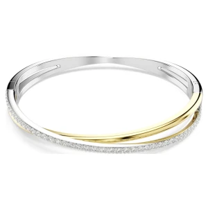 Zdjęcie produktu Bransoletka typu bangle Hyperbola, Szlif okrągły, Biała, Wykończenie z różnobarwnych metali Swarovski