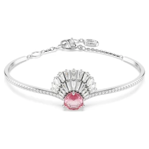 Bransoletka typu bangle Idyllia, Muszla, Różowa, Powłoka z rodu Swarovski