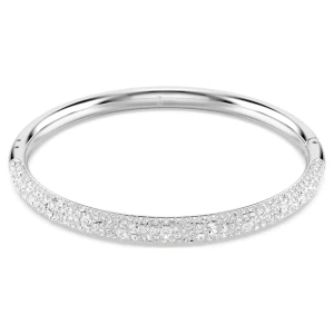 Zdjęcie produktu Bransoletka typu bangle Sublima, Oprawa brukowa typu snow, Biała, Powłoka z rodu Swarovski