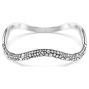 Zdjęcie produktu Bransoletka typu bangle Sublima, Szlif okrągły, Biała, Powłoka z rodu Swarovski