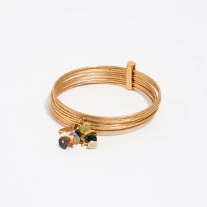 Bransoletka typu semanario kamyczki faktura złota efekt postarzenia BIMBA Y LOLA