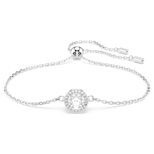 Bransoletka Una Angelic, Szlif okrągły, Biała, Powłoka z rodu Swarovski