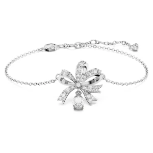 Bransoletka Volta, Kokarda, Biała, Powłoka z rodu Swarovski