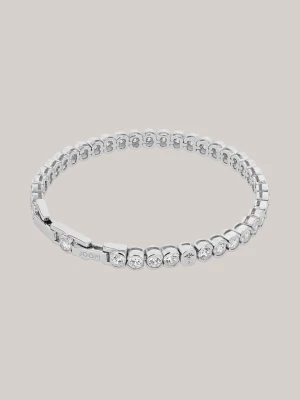 Bransoletka w srebrnym kolorze z cyrkoniami Joop