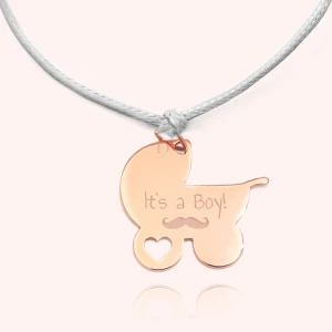 Bransoletka wózek grafika do wyboru  - Baby shower Dedicante