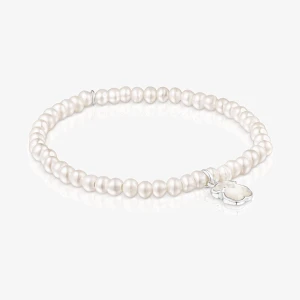 Bransoletka Wykonana Ze Srebra Tous Icon Color Z Perłami - Tous Rozmiar