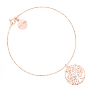 Bransoletka z drzewkiem z różowego złota SOTHO