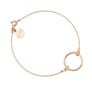 Bransoletka z dużą pustą Karmą z różowego złota SOTHO
