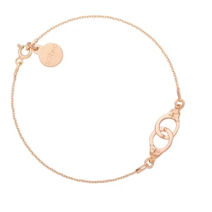 Bransoletka z kajdankami z różowego złota SOTHO