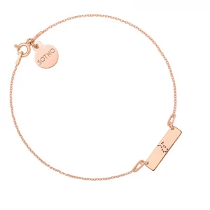 Bransoletka z konstelacją Bliźniąt z różowego złota SOTHO