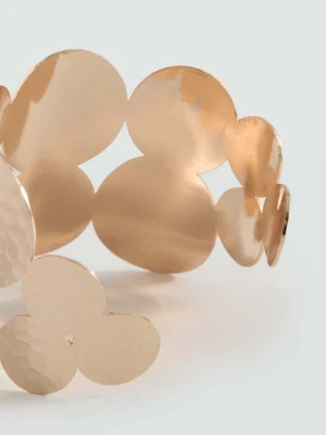 Bransoletka z łączonych materiałów złoty - Dziewczyna - Rozmiar uniwersalny - MANGO TEEN