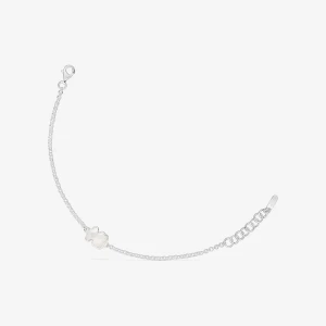 Bransoletka Z Łańcuszka Ze Srebra, Z Charmsem W Kształcie Misia Z Masy Perłowej Tous Icon Color - Tous